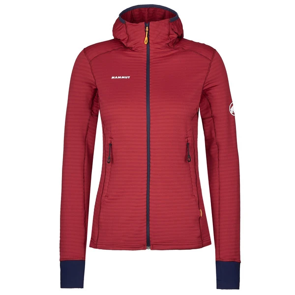 Mammut TAISS LIGHT ML HOODED JACKET WOMEN Damen Fleecejacke BLOOD RED-MARINE 3 Mammut TAISS LIGHT ML HOODED JACKET WOMEN Damen Fleecejacke BLOOD RED-MARINE