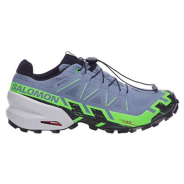 Salomon SPEEDCROSS 6 GORE-TEX Herren Trailrunningschuhe FLINT STONE / GREEN GECKO / BL 3 Salomon SPEEDCROSS 6 GORE-TEX Herren Trailrunningschuhe FLINT STONE / GREEN GECKO / BL
