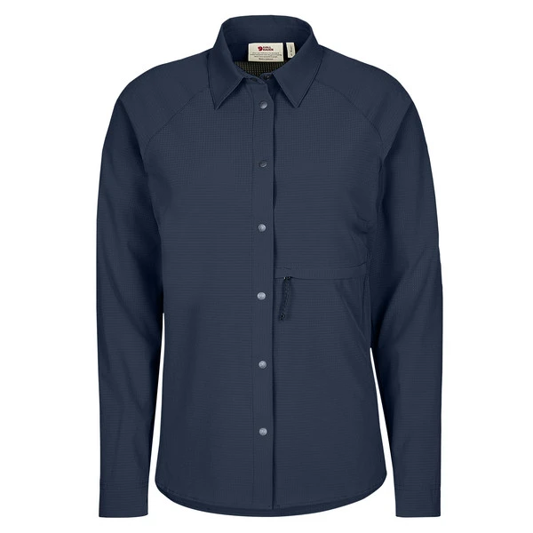 FJÄLLRÄVEN Fjällräven ABISKO TREKKING SHIRT W Damen Outdoor Bluse DARK NAVY 3 FJÄLLRÄVEN Fjällräven ABISKO TREKKING SHIRT W Damen Outdoor Bluse DARK NAVY