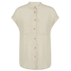 FJÄLLRÄVEN Fjällräven ÖVIK HEMP SHIRT SS W Damen Outdoor Bluse CHALK WHITE