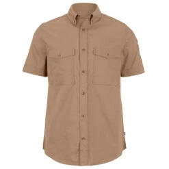 FJÄLLRÄVEN Fjällräven ÖVIK AIR STRETCH SS SHIRT M Herren Outdoor Hemd SUEDE BROWN