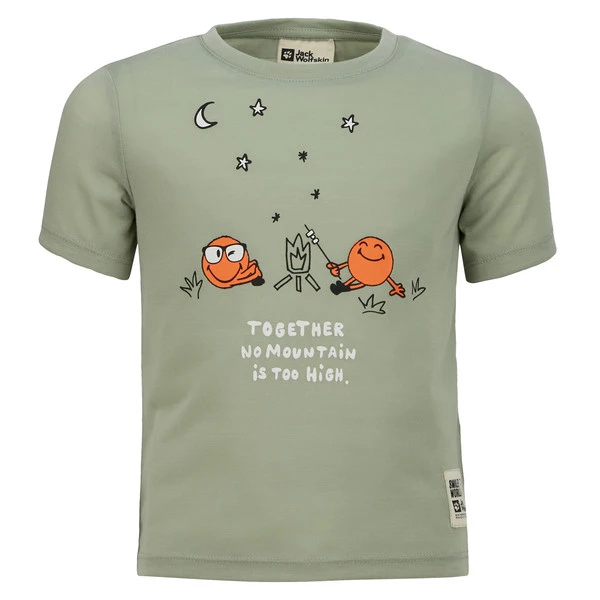 Jack Wolfskin SMILEYWORLD CAMP T K Kinder Funktionsshirt MINT LEAF 3 Jack Wolfskin SMILEYWORLD CAMP T K Kinder Funktionsshirt MINT LEAF
