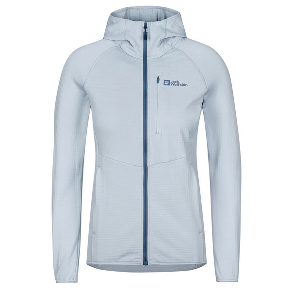 Jack Wolfskin KOLBENBERG HOODED FZ W Damen Fleecejacke SOFT BLUE 3 Jack Wolfskin KOLBENBERG HOODED FZ W Damen Fleecejacke SOFT BLUE