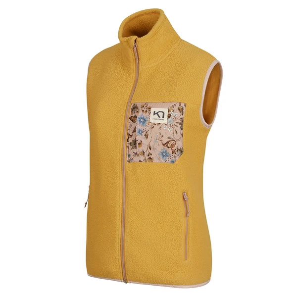 Kari Traa ROTHE VEST Damen Fleecejacke DUSTY YELLOW 4 Kari Traa ROTHE VEST Damen Fleecejacke DUSTY YELLOW – Bild 2