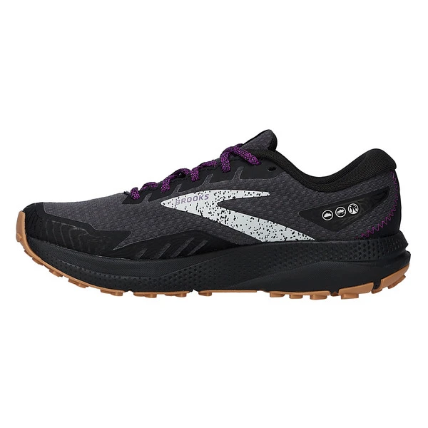Brooks DIVIDE 4 GTX Damen Trailrunningschuhe BLACK/BLACKENED PEARL/PURPLE 5 Brooks DIVIDE 4 GTX Damen Trailrunningschuhe BLACK/BLACKENED PEARL/PURPLE – Bild 3