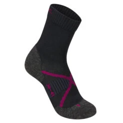 P.A.C. TR 3.2 TREKKING MERINO LIGHT W Damen Wandersocken ANTHRACITE-BERRY
