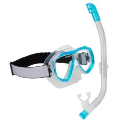 Cressi-Sub ESTRELLA JUNIOR VIP Kinder Schnorchelausrüstung CLEAR/AQUAMARINE